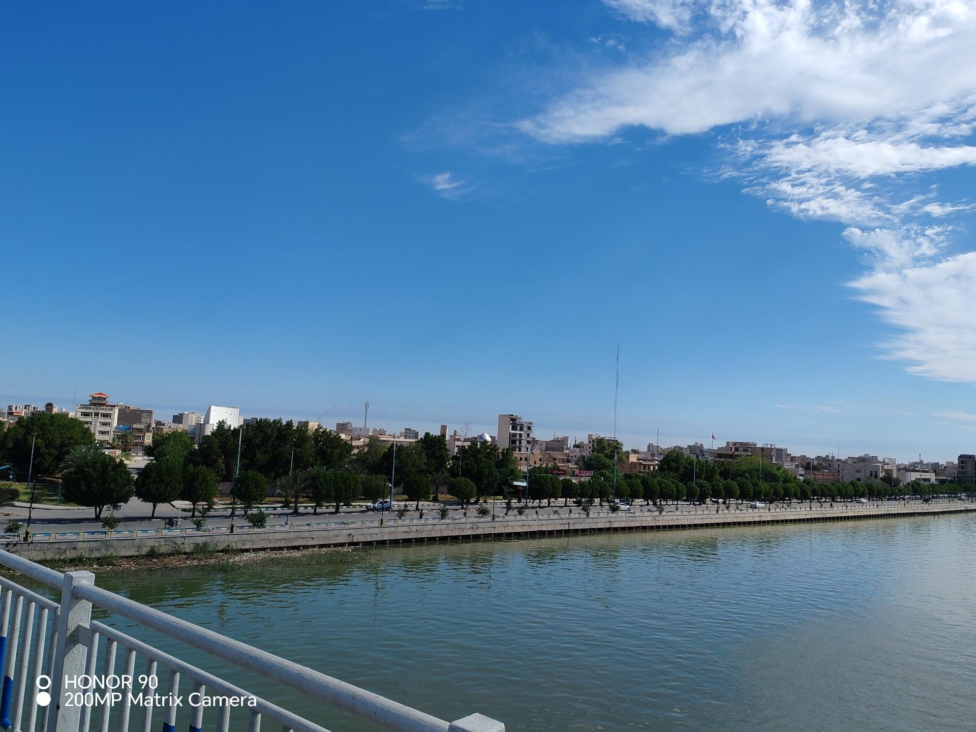 عکس ساحل رودخانه کارون خرمشهر