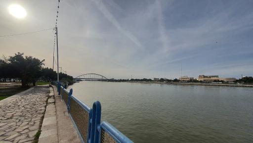 عکس ساحل رودخانه کارون خرمشهر