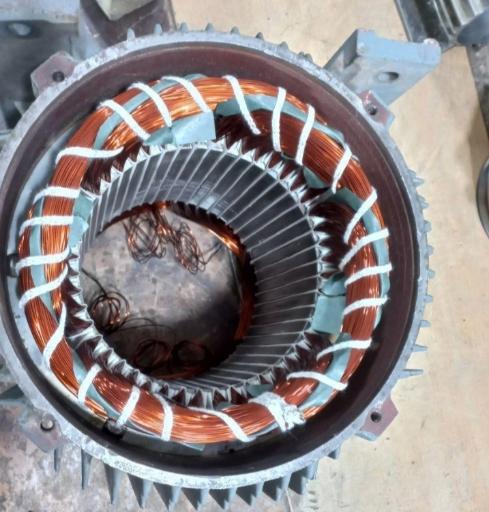 عکس سیم پیچی الکتروموتور و تعمیرات لوازم خانگی