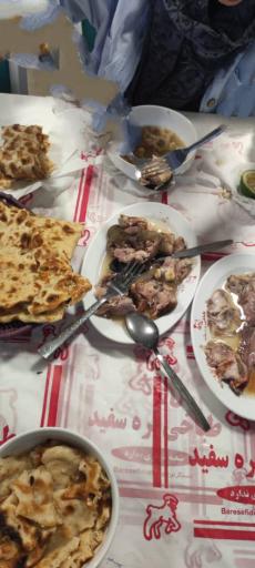 عکس طباخی بره سفید