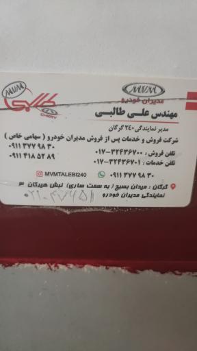 نمایندگی مدیران خودرو 240 گرگان طالبی