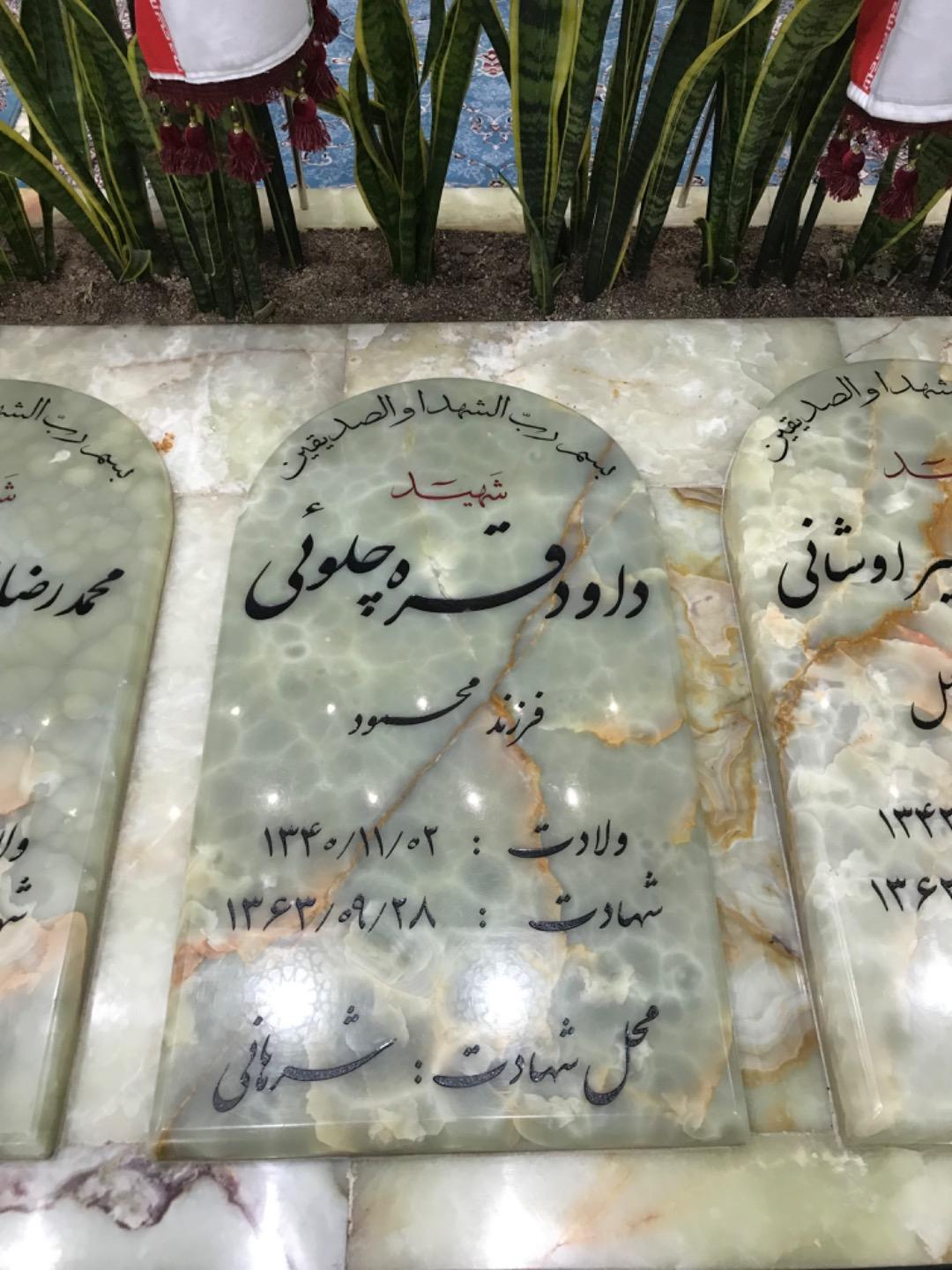 عکس مزار شهید داود قره چلوئی