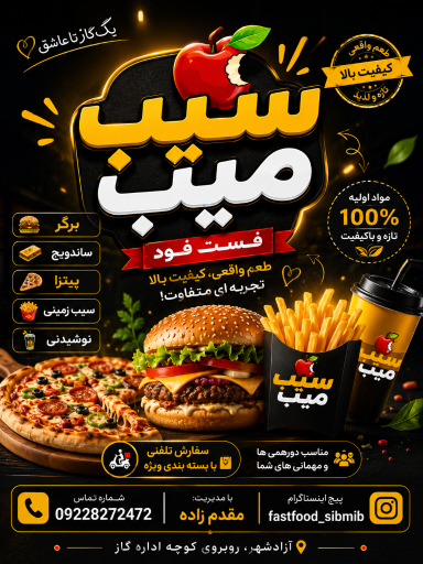 عکس ساندویچی سیب میب