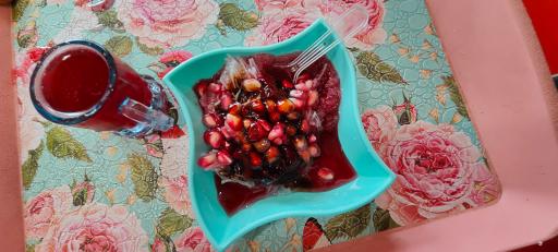 عکس آب انار و بستنی شانار