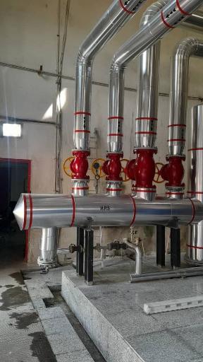 عکس عایق کاری موتورخانه و لوله ورقکاری عایق برتر