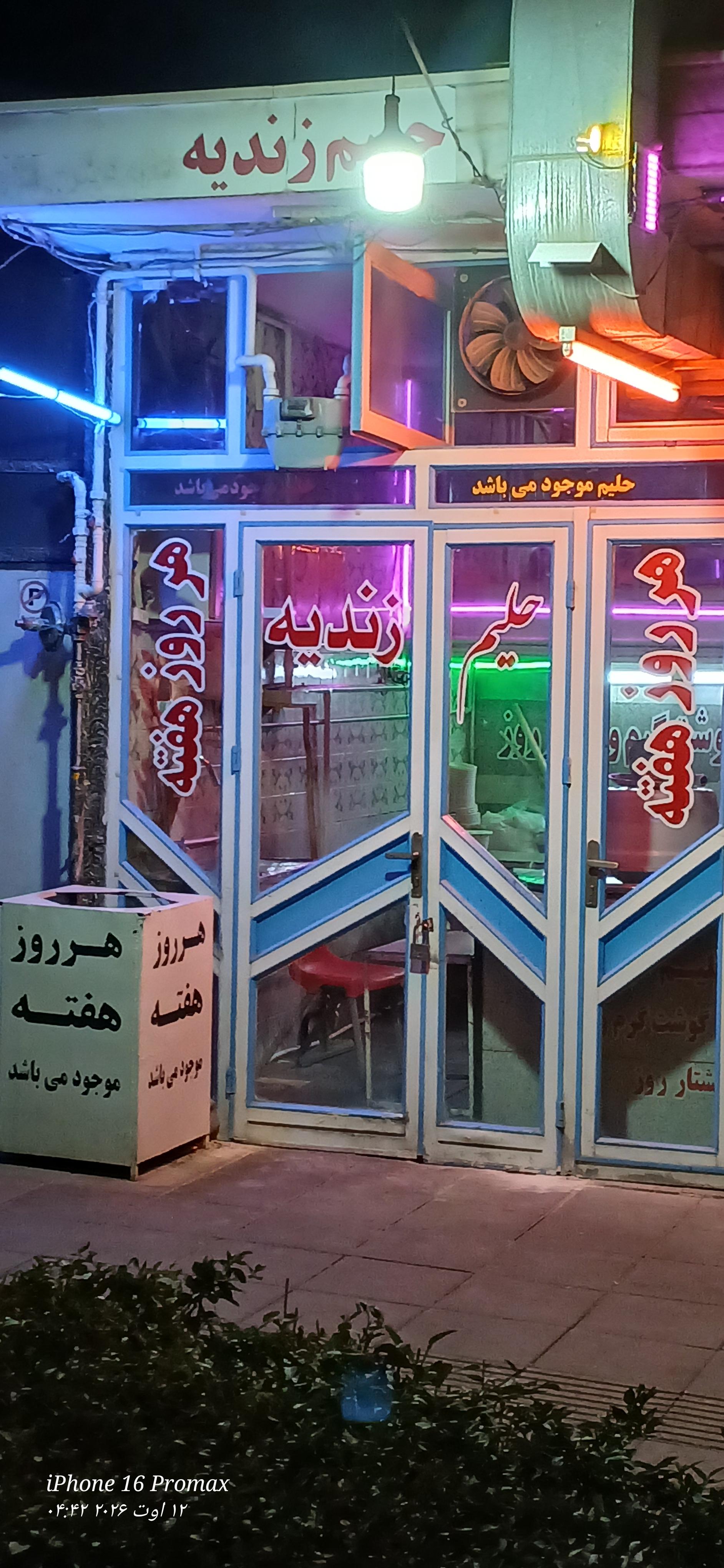 عکس حلیم زندیه