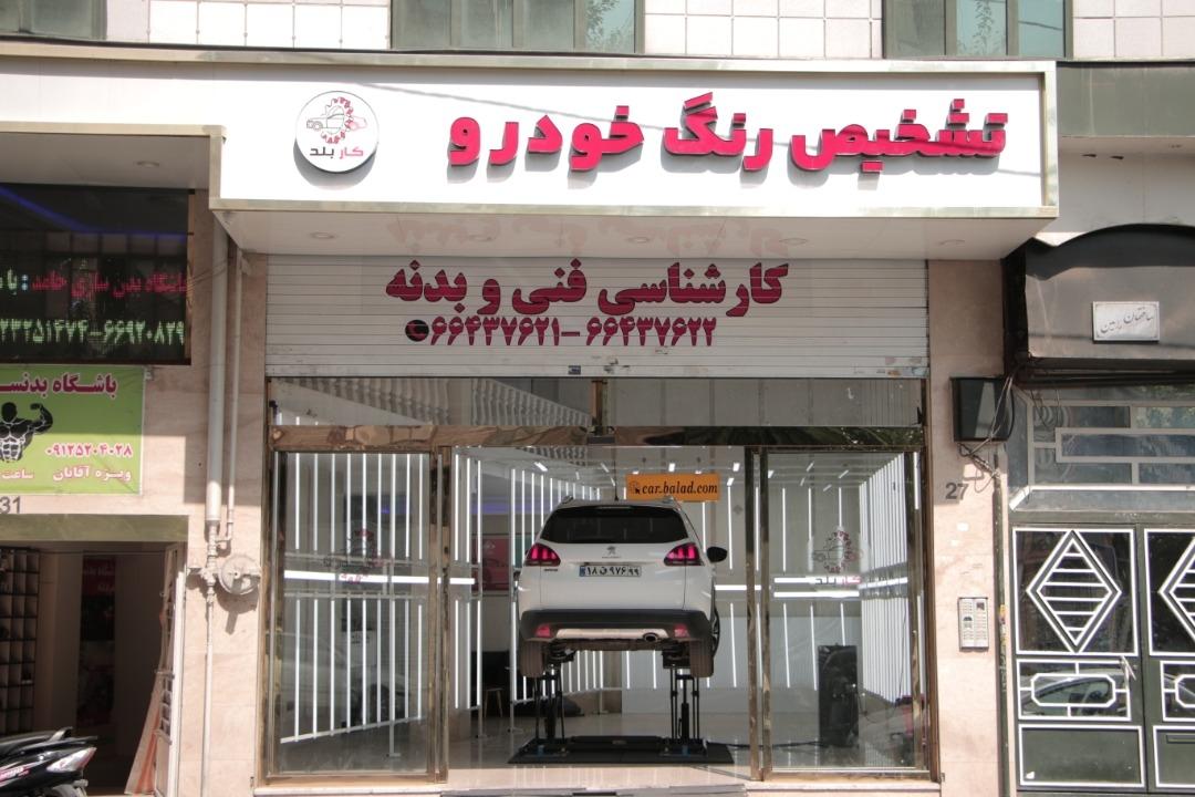 عکس تشخیص رنگ و کارشناسی خودرو کار بلد