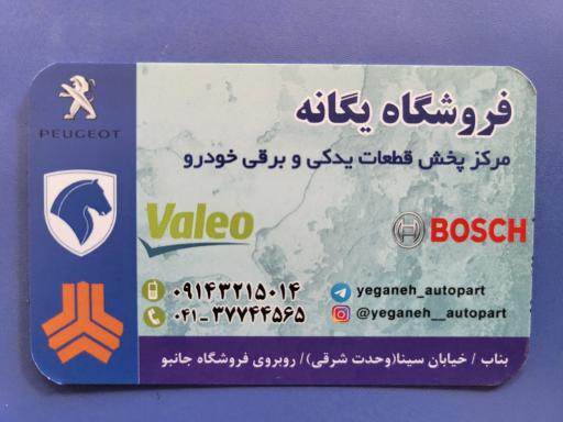 عکس فروشگاه قطعات خودرو یگانه