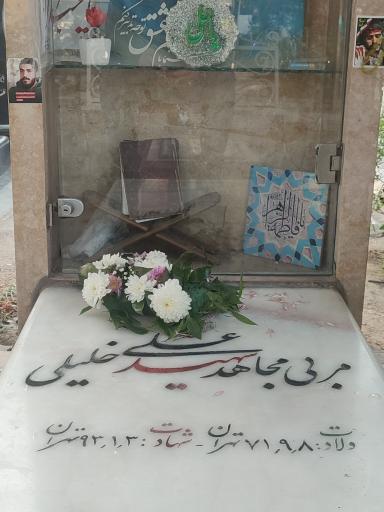 عکس مزار شهید علی خلیلی