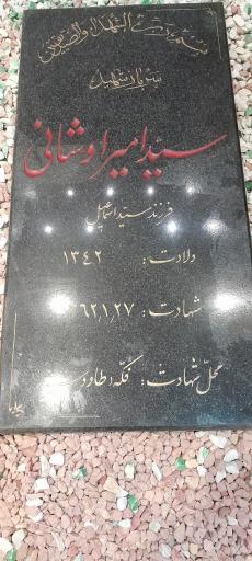 عکس مزار شهید سید امیر اوشانی