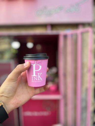 عکس کافه صورتی