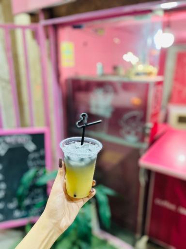 عکس کافه صورتی