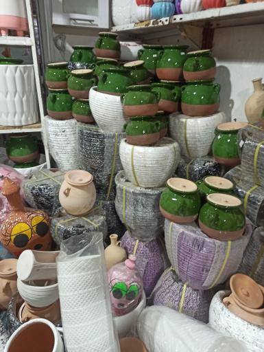 عکس گلدان سرامیکی و سفالی اسکندری 