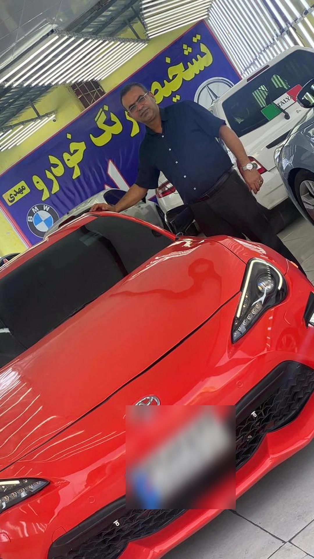 عکس تشخیص و کارشناسی رنگ خودرو  الهایی