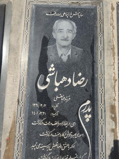 عکس مزار رضا دهباشی