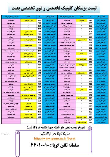 عکس کلینیک تخصصی و فوق تخصصی بعثت