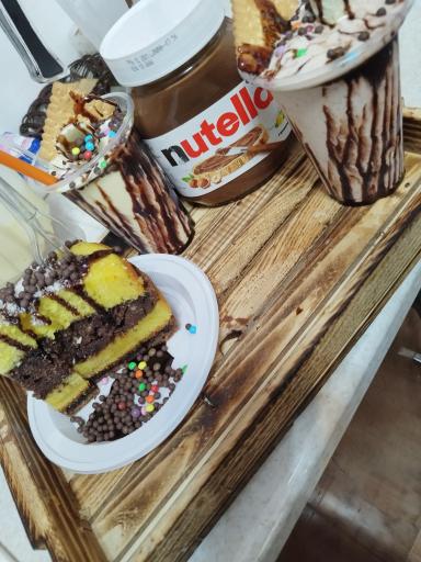 عکس آبمیوه و بستنی وانیلا