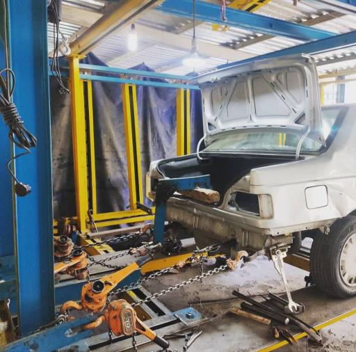 عکس دستگاه شاسی کشی چهل ستون