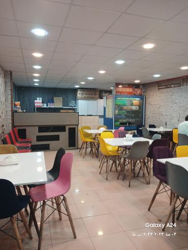 عکس پیتزا یک برگر