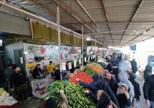 عکس بازار روز و میوه تره بار قره یاضی