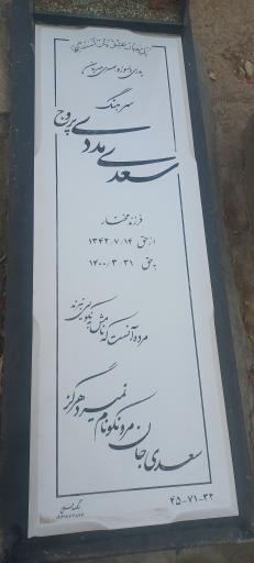 عکس مزار سعدی مددی