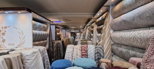 عکس نمایشگاه پارچه مبلی قائم