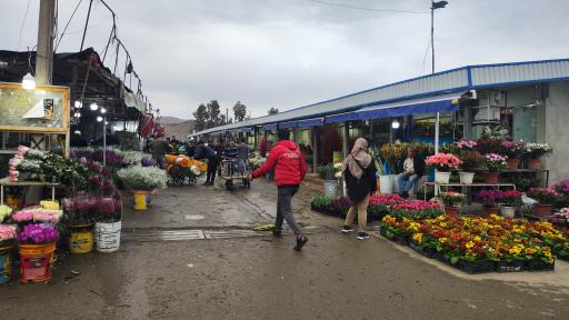 عکس بازار گل امام رضا