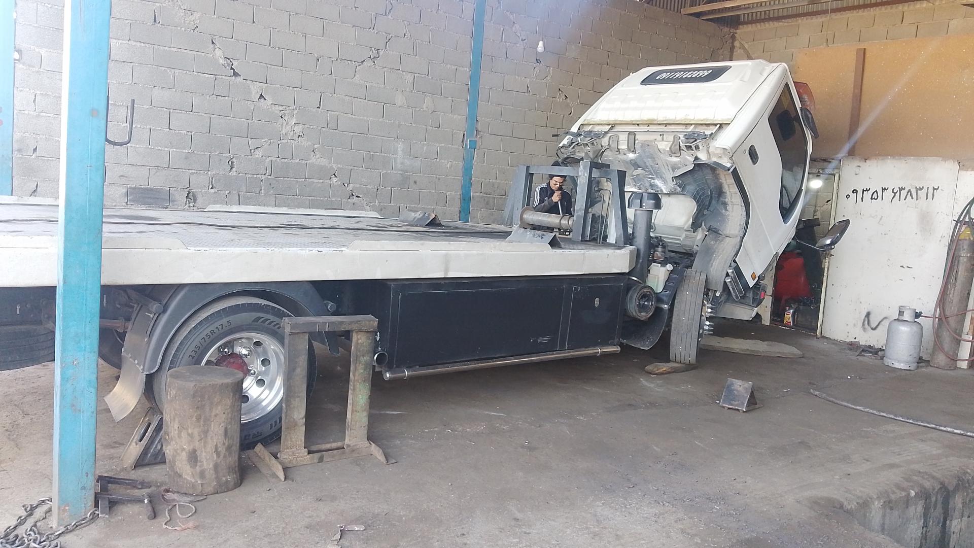 عکس جلوبندی ماشین سنگین رضا بابلی