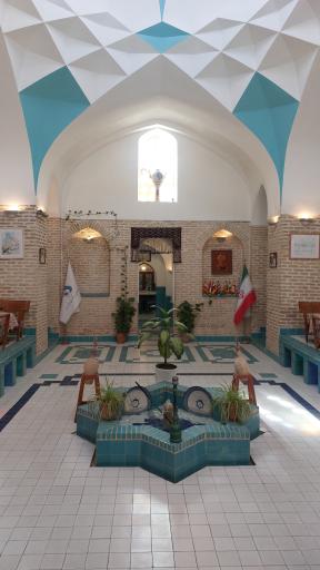 عکس حمام خان یزد و سفره خانه حمام خان