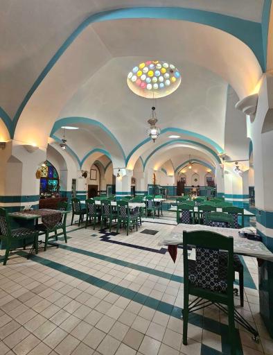 عکس حمام خان یزد و سفره خانه حمام خان