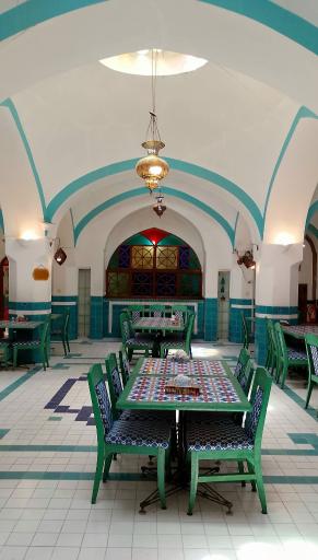 عکس حمام خان یزد و سفره خانه حمام خان