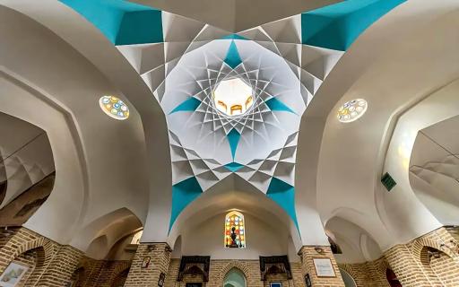 عکس حمام خان یزد و سفره خانه حمام خان