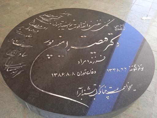 عکس آرامگاه دکتر قیصر امین‌پور