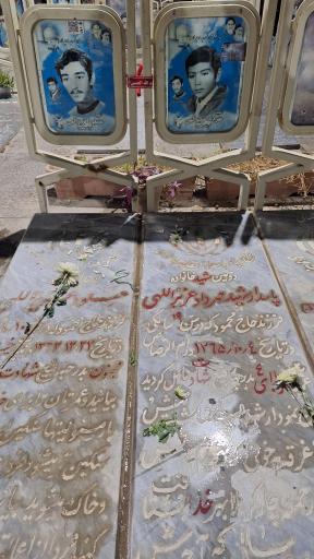عکس مزار شهیدان مهرداد و مسعود عزیزالهی
