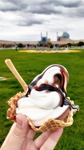 عکس بستنی عالی قاپو
