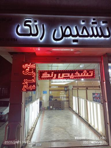 عکس تشخیص رنگ امیر شجاع