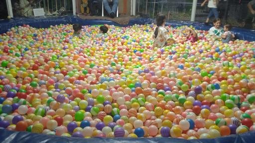 عکس استخر توپ