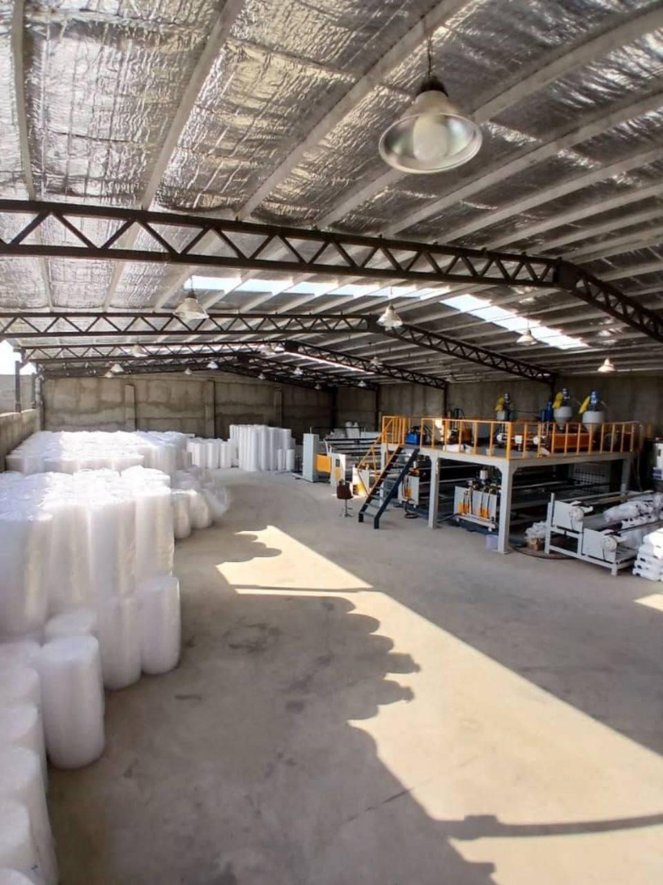 عکس کارخانه تولیدی نایلون حبابدار و فوم سوفیان