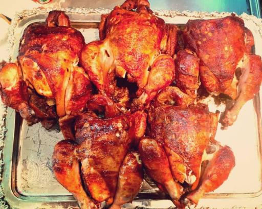 عکس مرغ بریان و کباب ترکی روژان