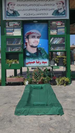 عکس مزار شهید رضا حسینی