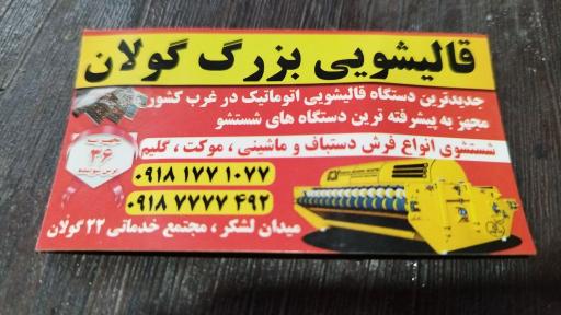 عکس قالیشویی گولان 
