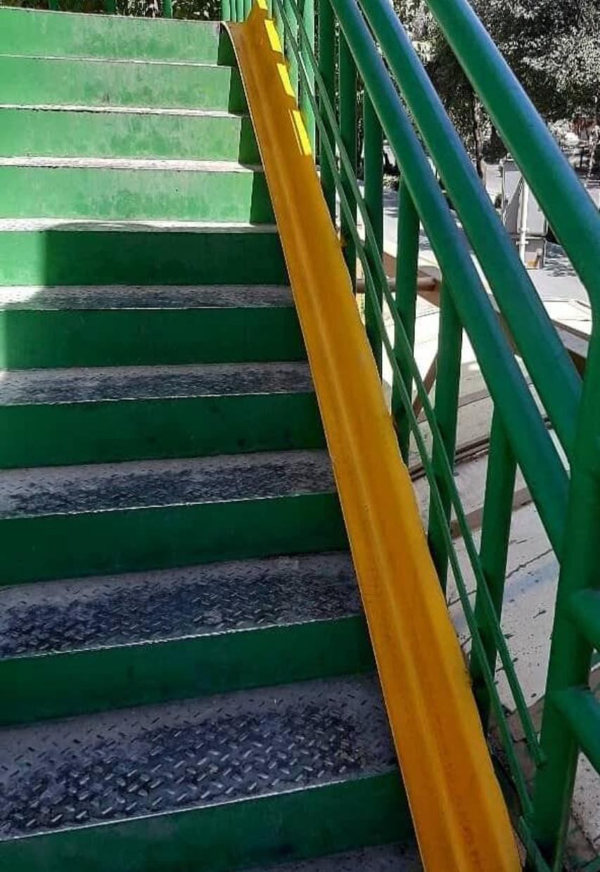 عکس پل عابر و محل عبور دوچرخه