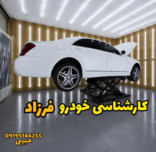 عکس کارشناسی تشخیص رنگ خودرو فرزاد حبیبی