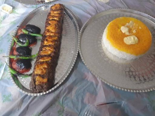 عکس کباب ساطوری تک بناب قلعه میر