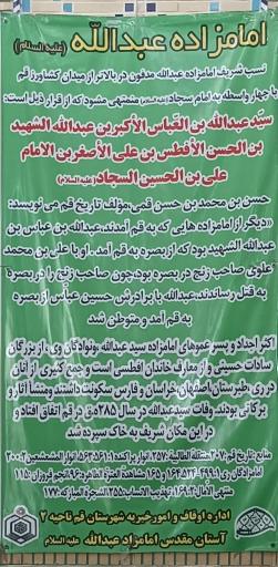 عکس آستان امامزاده عبدالله ابیض