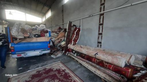 عکس قالیشویی باران