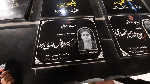 عکس مزار دانشمند شهید داریوش رضائی نژاد