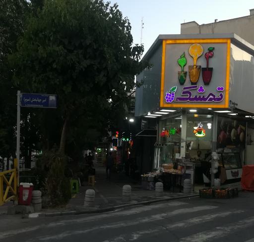 عکس آبمیوه و بستنی تمشک