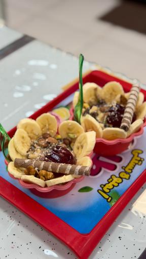 عکس آبمیوه و بستنی طاها
