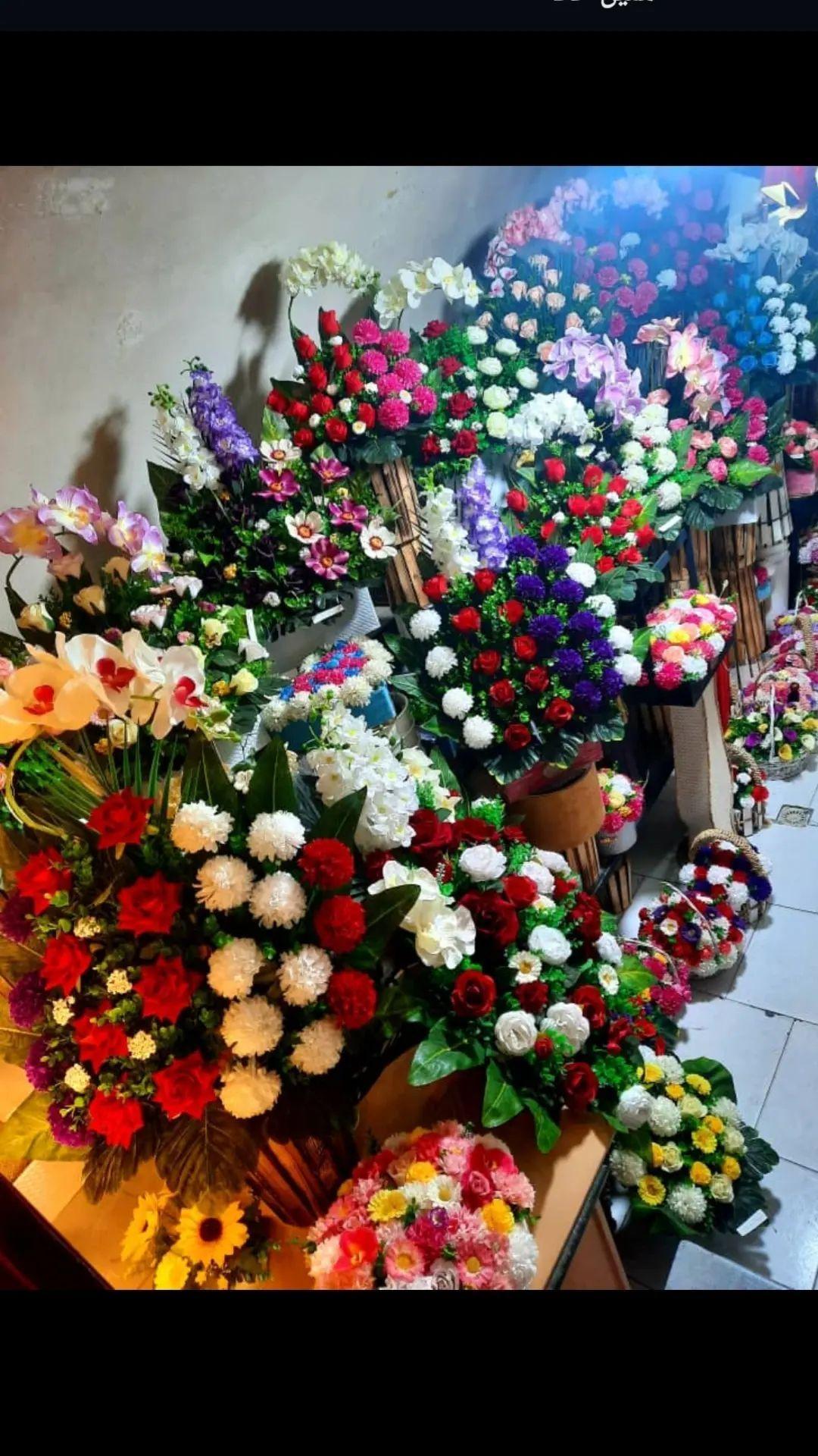 عکس گل فروشی باران